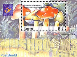 Lesotho 2001 Mushrooms S/s, Mint NH, Nature - Mushrooms - Hongos