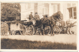 Arnouville 1907 Départ Pour La Chasse Voiture à Cheval - Le Break Avec Les Chiens  - Carte Photo Attelage - Arnouville Les Gonesses