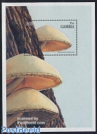 Gambia 1997 Volvariela Bombycina S/s, Mint NH, Nature - Mushrooms - Hongos