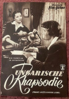 UNGARISCHE RHAPSODIE ,ILLUSTRIERTE ,FILM - KUHNE ,CINEMA ,MOVIE ,MAGAZINE - Kino & Fernsehen