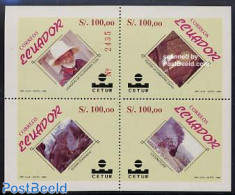Ecuador 1990 Tourism S/s, Mint NH, Nature - Religion - Transport - Various - Animals (others & Mixed) - Churches, Temp.. - Chiese E Cattedrali