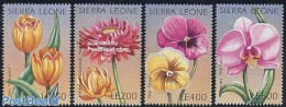 Sierra Leone 1996 Flowers 4v, Mint NH, Nature - Flowers & Plants - Sonstige & Ohne Zuordnung