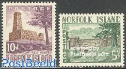 Norfolk Island 1961 Definitives 2v, Mint NH - Sonstige & Ohne Zuordnung