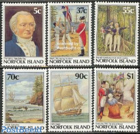 Norfolk Island 1988 200 Years Settlement 6v, Mint NH, History - Transport - History - Ships And Boats - Ships