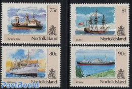 Norfolk Island 1991 Ships 4v, Mint NH, Transport - Ships And Boats - Boten