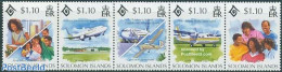 Solomon Islands 1994 International Family Year 5v [::::], Mint NH, Transport - Aircraft & Aviation - Aviones