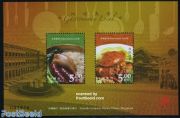 Macao 2008 Tradional Food S/s, Joint Issue Singapore, Mint NH, Health - Various - Food & Drink - Joint Issues - Neufs