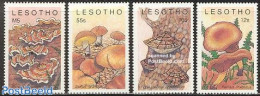 Lesotho 1989 Mushrooms 4v, Mint NH, Nature - Mushrooms - Hongos