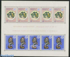 Monaco 1976 Europa, Handicrafts S/s, Mint NH, History - Europa (cept) - Art - Art & Antique Objects - Ceramics - Unused Stamps