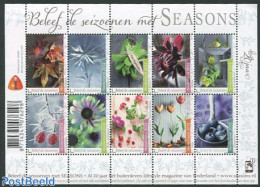 Netherlands 2012 Seasons 10v M/s, Mint NH, Nature - Flowers & Plants - Fruit - Unused Stamps