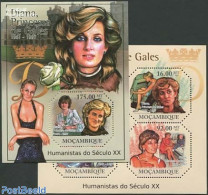 Mozambique 2011 Princess Diana 2 S/s, Mint NH, History - Charles & Diana - Kings & Queens (Royalty) - Royalties, Royals