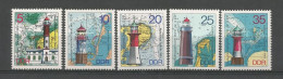 DDR 1975 Lighthouses Y.T. 1724/1728 ** - Ongebruikt