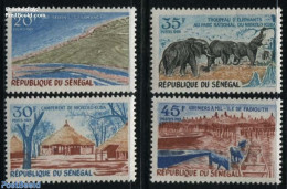 Senegal 1969 Tourism 4v, Mint NH, Nature - Transport - Various - Elephants - Ships And Boats - Tourism - Barcos