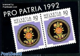 Switzerland 1992 Pro Patria Booklet, Mint NH, Stamp Booklets - Art - Ceramics - Ongebruikt