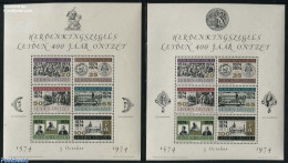 Netherlands, Memorial Stamps 1974 Leiden Ontzet 2 S/s, Mint NH, History - History - Sonstige & Ohne Zuordnung