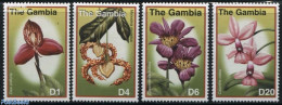 Gambia 2001 Flowers 4v, Mint NH, Nature - Flowers & Plants - Gambie (...-1964)