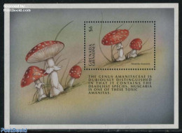 Grenada Grenadines 1997 Amanita Muscaria S/s, Mint NH, Nature - Mushrooms - Funghi