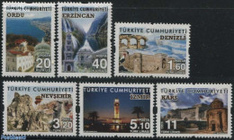 Türkiye 2016 Definitives, Tourism 6v, Mint NH, Nature - Religion - Transport - Various - Water, Dams & Falls - Church.. - Autres & Non Classés