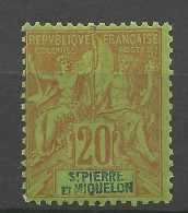 SAINT PIERRE ET MIQUELON  N° 65  NEUF** LUXE SANS CHARNIERE  / Hingeless  / MNH - Unused Stamps