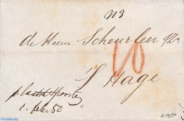 Netherlands 1880 Folding Letter From Amsterdam To The Hague, Postal History - Brieven En Documenten