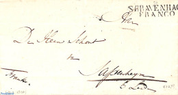 Netherlands 1820 Folding Cover From The Hague (see Mark), Postal History - ...-1852 Préphilatélie