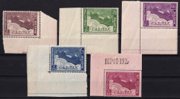 Belgica, 1927  Y&T. 249 / 253,  MNH. - Neufs