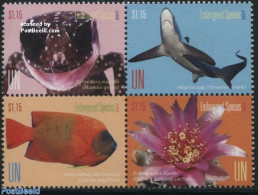 United Nations, New York 2017 Endangered Species 4v [+], Mint NH, Nature - Various - Animals (others & Mixed) - Fish -.. - Vissen