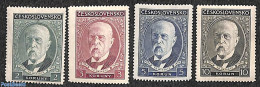 Czechoslovkia 1930 G. Masaryk 4v, Unused (hinged), History - Politicians - Andere & Zonder Classificatie