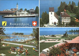 12587523 Romanshorn TG Hafen Strand Uferpromenade Kirche Romanshorn - Sonstige & Ohne Zuordnung