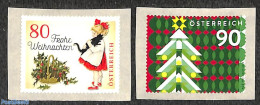 Austria 2018 Christmas 2v, Mint NH, Nature - Religion - Cats - Christmas - Unused Stamps