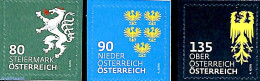 Austria 2018 Definitives, Coat Of Arms 3v S-a, Mint NH, History - Coat Of Arms - Ungebraucht
