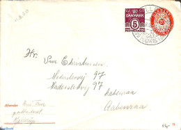 Denmark 1950 Envelope 5+20o, Used, Used Postal Stationary - Storia Postale