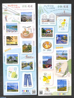 Japan 2022 My Journey No. 7, 20v (2 M/s S-a), Mint NH, Health - Transport - Food & Drink - Cableways - Art - Bridges A.. - Unused Stamps