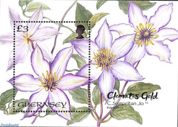 Guernsey 2022 Clematis Samaritan Jo S/s, Mint NH, Nature - Flowers & Plants - Guernsey