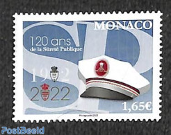 Monaco 2022 120 Years Police Department 1v, Mint NH, Various - Police - Neufs