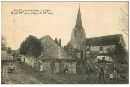 37 ANCHE. Nef Eglise 1926 Avec Paysans Au Labeur - Altri & Non Classificati