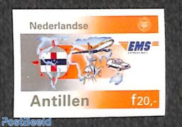 Netherlands Antilles 1991 EMS 1v, Imperforated, Mint NH, Transport - Various - Post - Automobiles - Aircraft & Aviatio.. - Poste