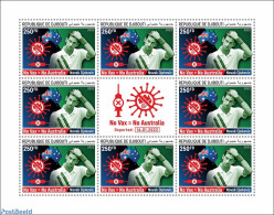 Djibouti 2022 Brand New Djibouti Post Stamp Issue (24.01.2022) On Novak Djokovic’s Deportation From Australia (16.01.. - Tenis