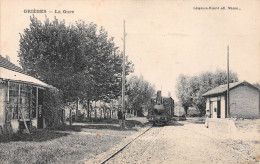 GRIEGES (Ain) - La Gare - Train, Tramway - Ecrit 1912 (2 Scans) - Non Classés