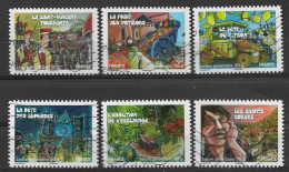 France 2011 Oblitéré Autoadhésif  N° 583 - 584 - 586 - 587 - 588 - 589   -   Fêtes  Et  Traditions Des Régions  ( II ) - Used Stamps