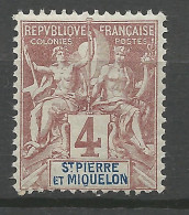 SAINT PIERRE ET MIQUELON  N° 61  NEUF** LUXE SANS CHARNIERE  / Hingeless  / MNH - Unused Stamps
