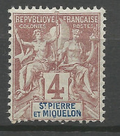 SAINT PIERRE ET MIQUELON  N° 61  NEUF** LUXE SANS CHARNIERE  / Hingeless  / MNH - Nuevos