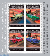 Guinea, Republic 2014 Ford Mustang, Mint NH, Nature - Transport - Horses - Automobiles - Voitures