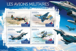 Guinea, Republic 2015 Military Planes, Mint NH, History - Transport - Militarism - Aircraft & Aviation - Militares