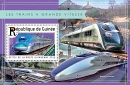Guinea, Republic 2015 High Speed Trains, Mint NH, Transport - Railways - Eisenbahnen