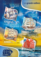 Guinea, Republic 2015 Tall Ships , Mint NH, Transport - Ships And Boats - Boten