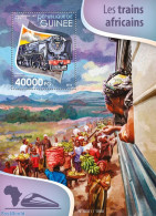 Guinea, Republic 2015 African Trains, Mint NH, Transport - Railways - Treinen