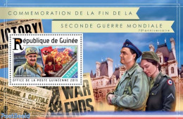 Guinea, Republic 2015 70th Anniversary Of The End Of The World War II, Mint NH, History - World War II - 2. Weltkrieg