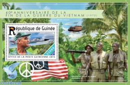 Guinea, Republic 2015 40th Anniversary Of The End Of Vietnam War, Mint NH, History - Transport - Various - Flags - Mil.. - Militaria