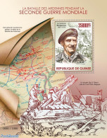 Guinea, Republic 2015 Battle Of The Bulge, Mint NH, History - Various - Militarism - World War II - Maps - Militaria